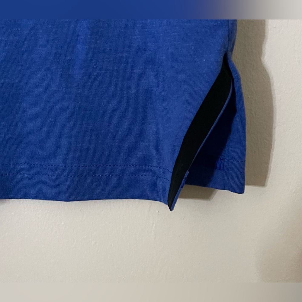 Sz M Adidas Men's Blue Performance t Shirt with adidas logo - Picture 8 of 13